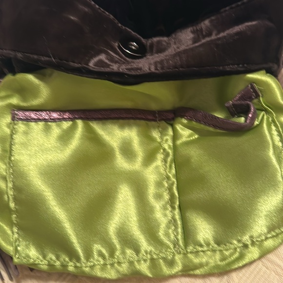 Charles David Brown Velvet Evening Bag with Sparkly Tassle - Picture 9 of 10